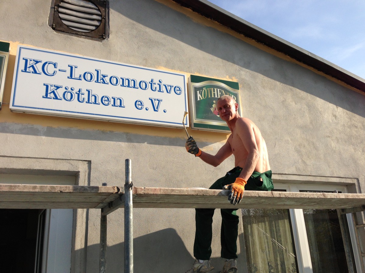 Anstrich der Außenfassade